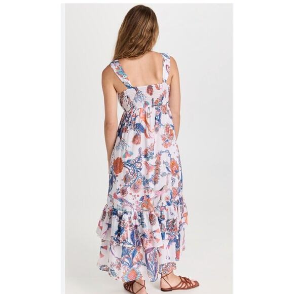 BANJANAN Sz XXL 2xl Floral Maxi Dress Cutout Tie Front Sagitta NWT - Picture 10 of 10